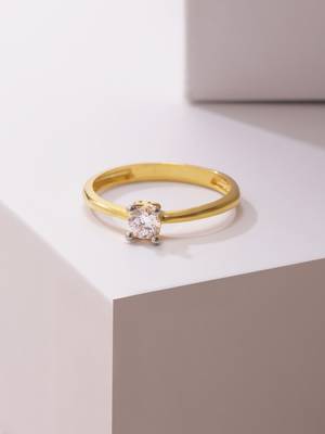 Gold american diamond rings 1