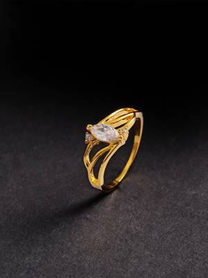 Gold cubiz zirconia rings 1
