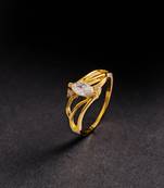 Gold cubiz zirconia rings