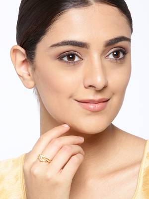 Gold cubiz zirconia rings 2
