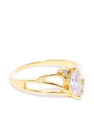 Gold cubiz zirconia rings 3