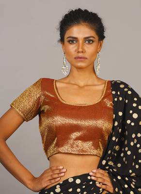 Maroon Tanchui Brocade Blouse 1