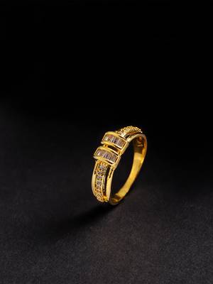 Gold american diamond rings 1