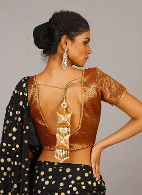 Maroon Tanchui Brocade Blouse 3