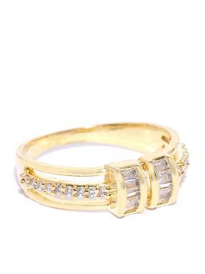 Gold american diamond rings 3
