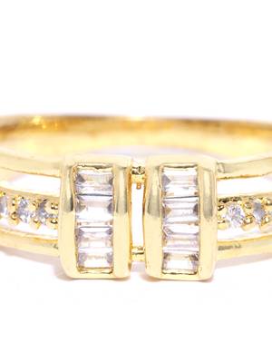 Gold american diamond rings 5