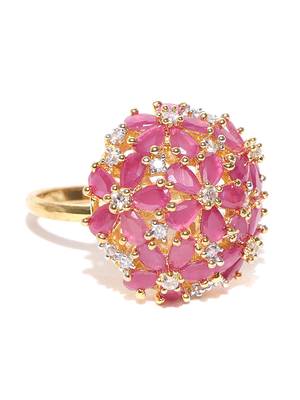 Magenta american diamond rings 3