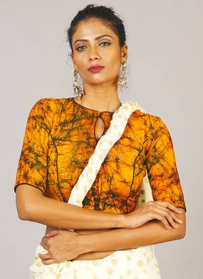 Yellow Batik Blouse 1