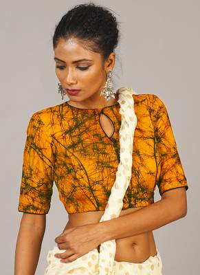 Yellow Batik Blouse 2