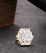 White american diamond rings