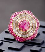 Magenta american diamond rings