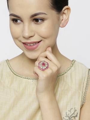 Magenta american diamond rings 2