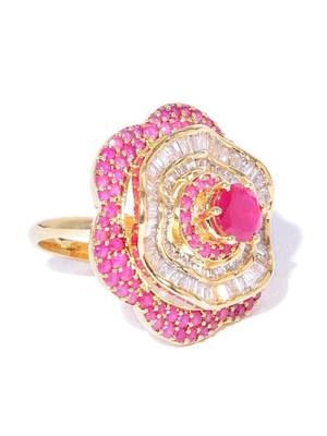 Magenta american diamond rings 3