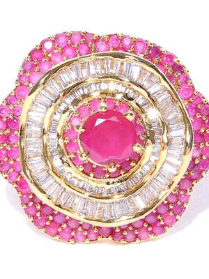 Magenta american diamond rings 5