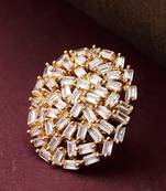 White american diamond rings