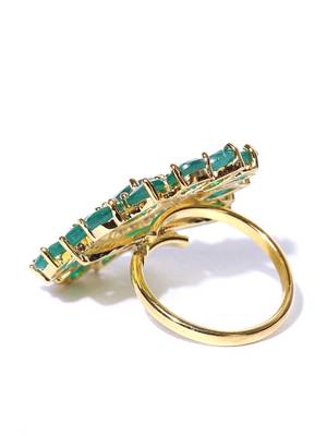 Green american diamond rings 4