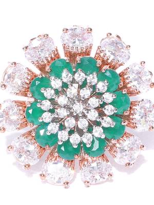 Green american diamond rings 5