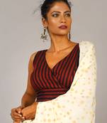 Red & Black Striped Blouse