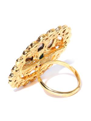 Green kundan rings 4