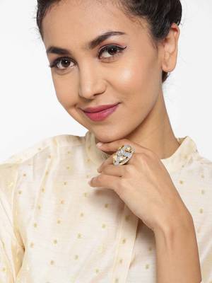 white kundan rings 2