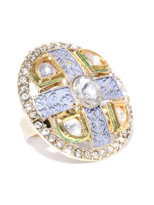 white kundan rings 3