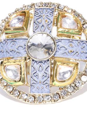 white kundan rings 5