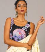 Black Digital Printed Blouse