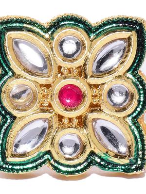 Gold kundan rings 4