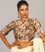 Batik Blouse With Portly & Slit On Sleave