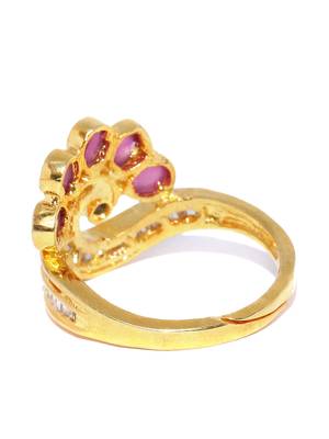 Magenta american diamond rings 4