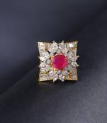 Magenta american diamond rings