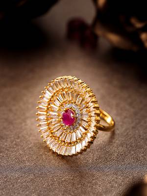 Magenta american diamond rings 1