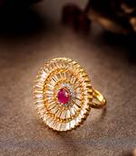 Magenta american diamond rings