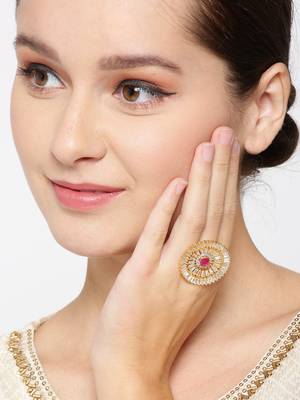 Magenta american diamond rings 2