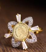 Gold american diamond rings