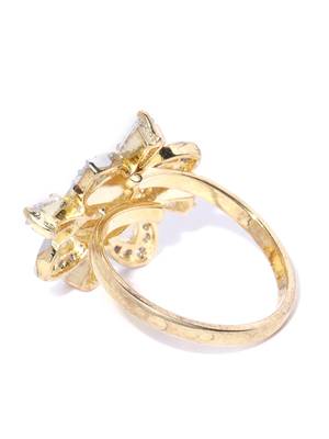 Gold american diamond rings 4