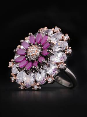 Purple american diamond rings 1