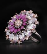 Purple american diamond rings