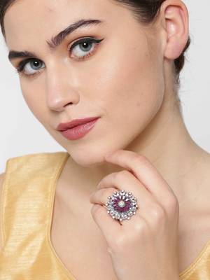 Purple american diamond rings 2