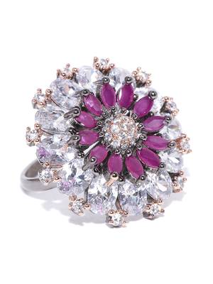 Purple american diamond rings 3