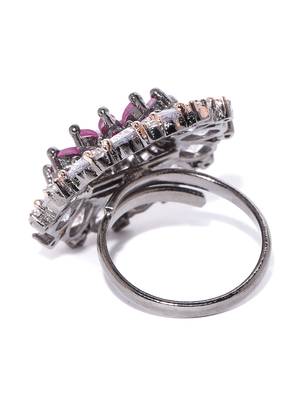 Purple american diamond rings 4