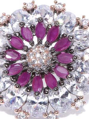 Purple american diamond rings 5