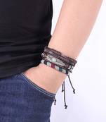 Genuine Leather Bracelet Multi-Color Wraps Casual Skin Friendly Bracelets For Men