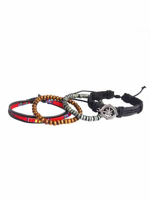 Genuine Leather Bracelet Multi-Color Wraps Casual Skin Friendly Bracelets For Men 3