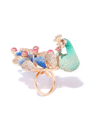 Multicolor american diamond rings 3