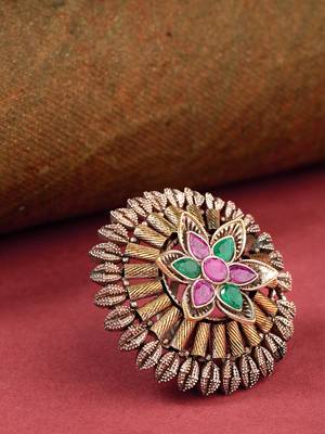 multicolor  stone rings 1