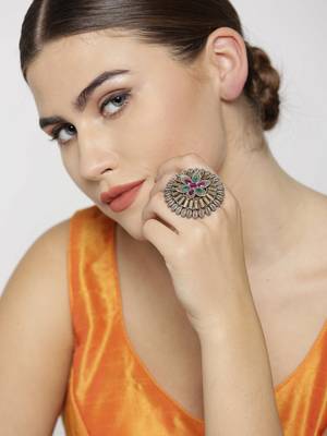 multicolor  stone rings 2