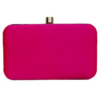 Pink Embrodery Box Clutch 3