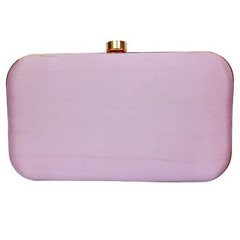 Pink Embrodery Box Clutch 3