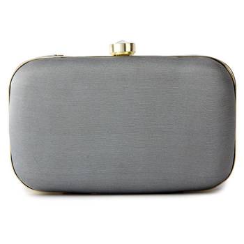 Clutch Purse For Women Party Wear (Grey) 2
